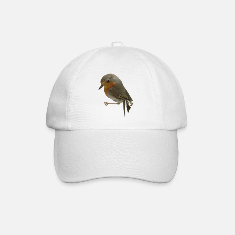 Robin - Baseball Cap - white/white