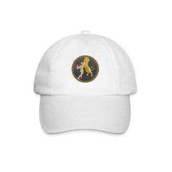 Hercules Greek Hero, Battle with Lion - Baseball Cap - white/white - Front