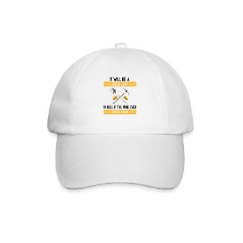 Goldwaschen Goldsucher Goldschüfer Design - Baseballkappe - Weiß/Weiß - Vorne