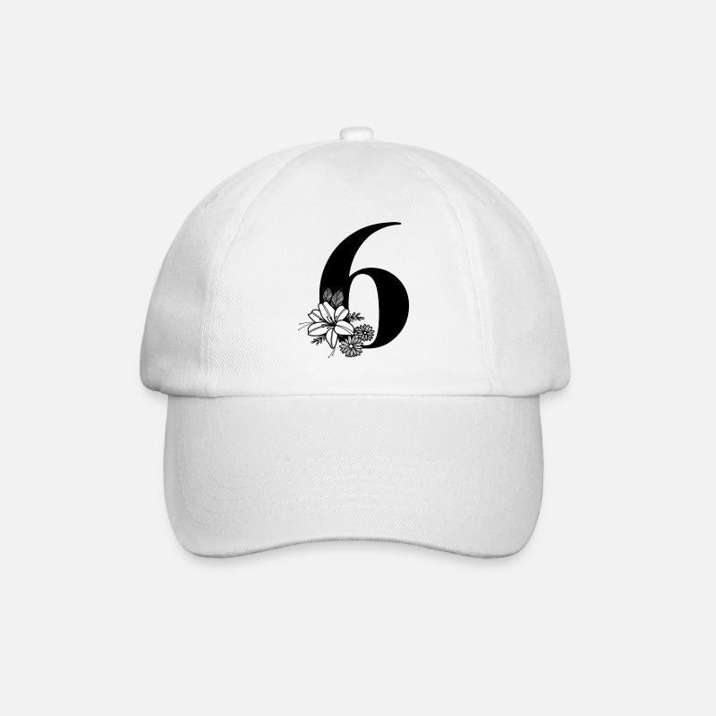 Numéro 6 - Casquette classique - blanc/blanc