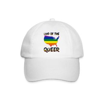 pride america queer gay lesbienne love bi trans - Casquette classique - blanc/blanc - Devant