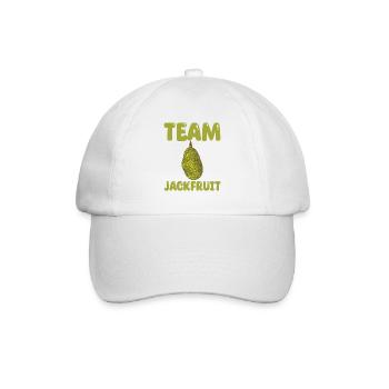 Team Jackfrucht - Baseballkappe - Weiß/Weiß - Vorne