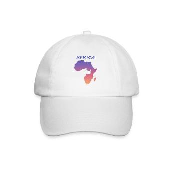 Africa - Baseballkappe - Weiß/Weiß - Vorne