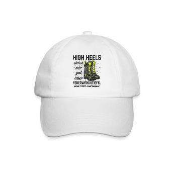 Feuerwehrfrau - Baseballkappe - Weiß/Weiß - Vorne