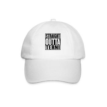 Straight Outta Terni - Baseball Cap - white/white - Front