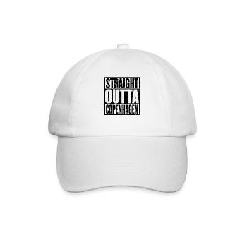 Straight Outta Kopenhagen Vintage - Baseballkappe - Weiß/Weiß - Vorne