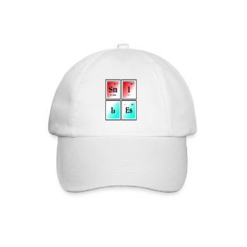Smiles | Periodic Table of Elements - Baseball Cap - white/white - Front