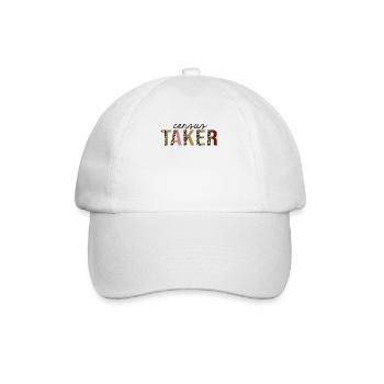 Recenseur imprimé léopard drôle - Casquette classique - blanc/blanc - Devant