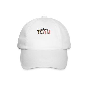 Équipe diététique Leopard Print Drôle - Casquette classique - blanc/blanc - Devant
