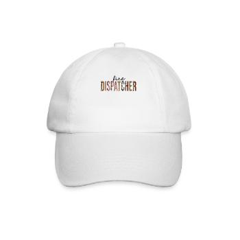 Fire Dispatcher Leopard Print Funny - Baseball Cap - white/white - Front