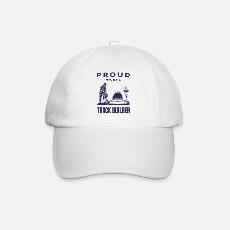 Stolzer Gleisbauer - Baseballkappe - Weiß/Weiß