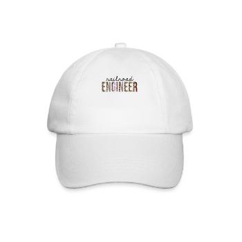 Ingénieur ferroviaire Leopard Print Drôle - Casquette classique - blanc/blanc - Devant