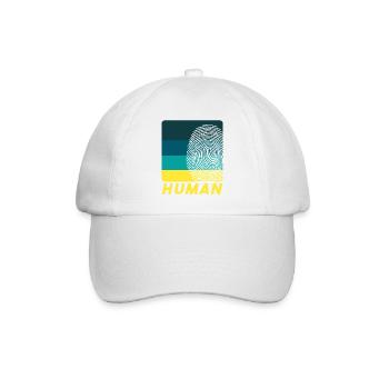 Human Fingerprints - Baseball Cap - white/white - Front