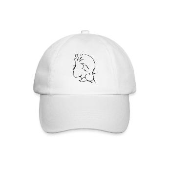 Illusion design - Baseball Cap - white/white - Front