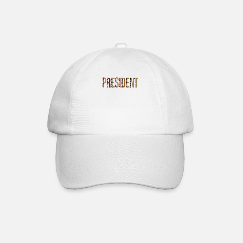 Président - Casquette classique - blanc/blanc