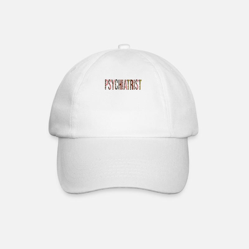 Psychiater - Baseballkappe - Weiß/Weiß