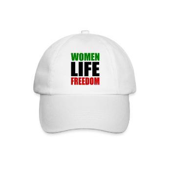 Women life freedom - Baseballkappe - Weiß/Weiß - Vorne