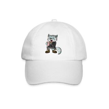 Monica, Racoon - Baseballkappe - Weiß/Weiß - Vorne