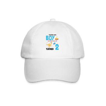 Parasaurolophus Kids Design for Dinosaurs - Baseball Cap - white/white - Front