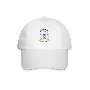 Parasaurolophus Kids for Dinosaur Birthday - Baseball Cap - white/white - Front
