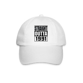straight outta 1991 - Casquette classique - blanc/blanc - Devant