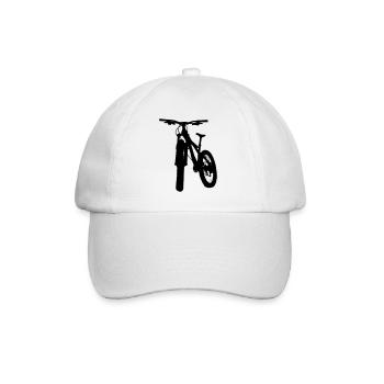 Vélo de montagne vectoriel - Casquette classique - blanc/blanc - Devant