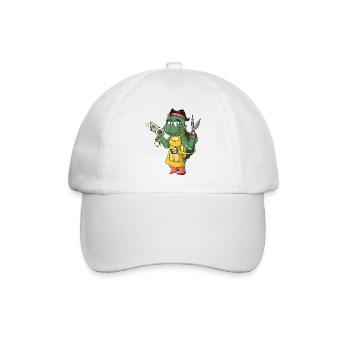 Schildkröten Friseurin - Baseballkappe - Weiß/Weiß - Vorne