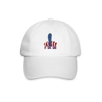 4th of July Vote Cactus Patriotic American Fucktus - Baseballkappe - Weiß/Weiß - Vorne