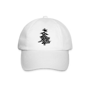Christmas Tree Christmas Tree Winter Vector 16 - Baseball Cap - white/white - Front