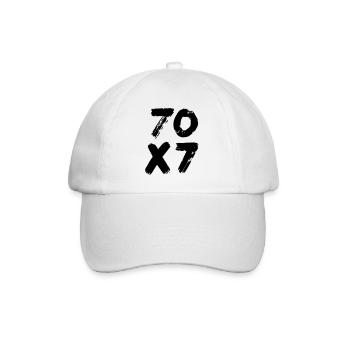70x7: Infinite Forgiveness - Gospel of Matthew - Baseball Cap - white/white - Front