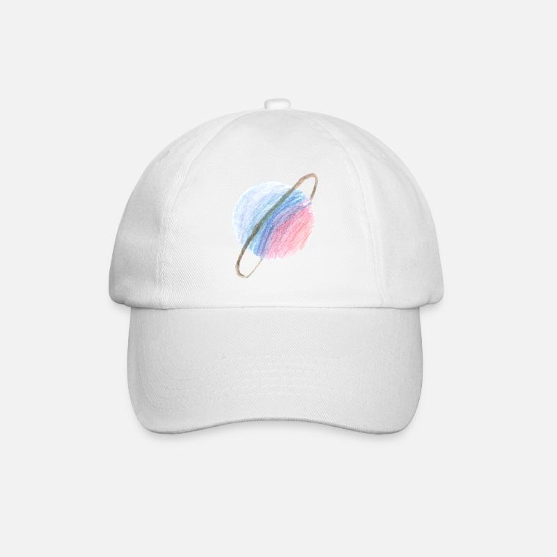 Planète bleu-violet - Casquette classique - blanc/blanc