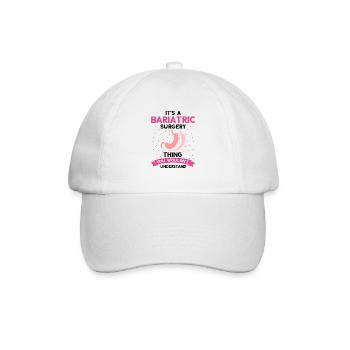Gastric Bypass and Gastric Bypass Operation Design - Baseball Cap - white/white - Front