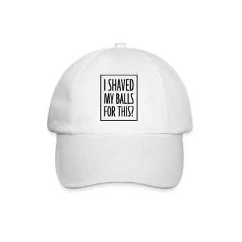 Je me suis rasé les couilles - Casquette classique - blanc/blanc - Devant