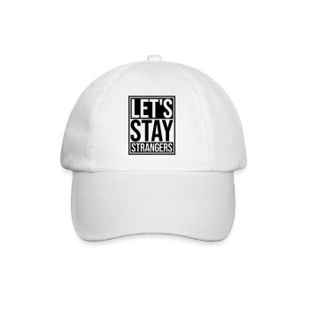 Citation Restons Strangers - Casquette classique - blanc/blanc - Devant