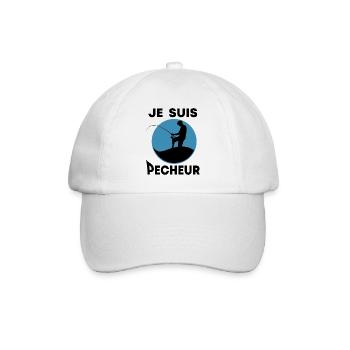 Je suis pêcheur - Casquette classique - blanc/blanc - Devant