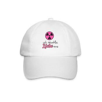 Ich strahle Liebe aus - Baseballkappe - Weiß/Weiß - Vorne
