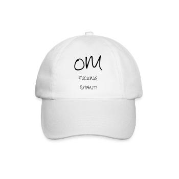Lettrage OM FUCKING SHANTI - Casquette classique - blanc/blanc - Devant