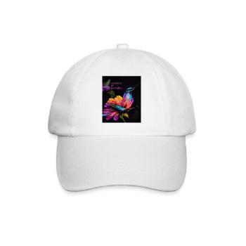 Créature paradisiaque - un magnifique colibri coloré - Casquette classique - blanc/blanc - Devant