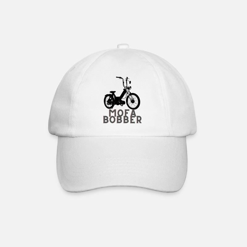 Mofabobber / Mofa / Moped - Baseballkappe - Weiß/Weiß