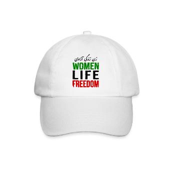 Women life freedom - Baseballkappe - Weiß/Weiß - Vorne