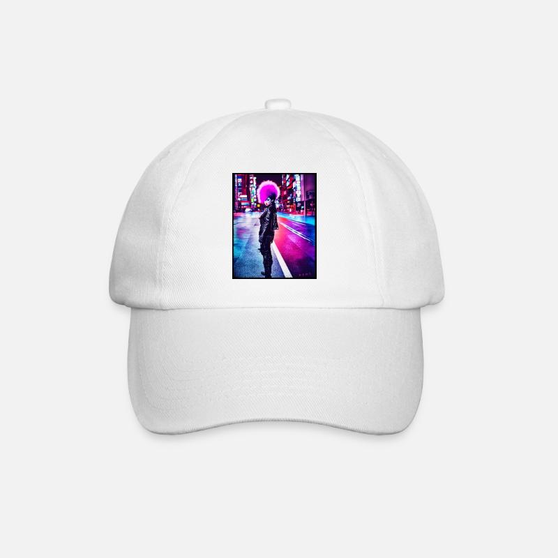 punk girl - Baseballkappe - Weiß/Weiß