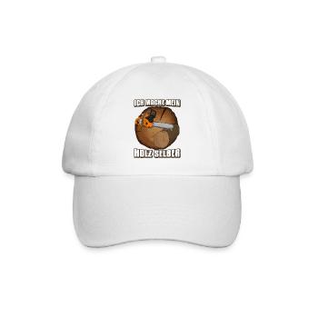Holzfäller Ich mache mein holz selber - Baseballkappe - Weiß/Weiß - Vorne