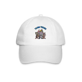 Opossum saying for animal lovers and possum - Baseball Cap - white/white - Front