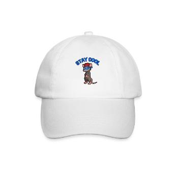 Possum design for opossum lovers and possum - Baseball Cap - white/white - Front
