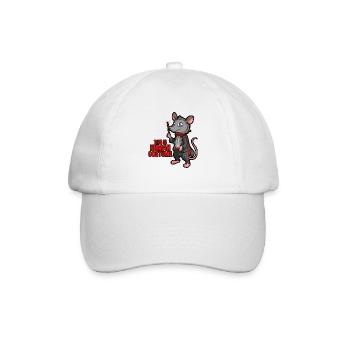 Opossum Spruch für Tierliebhaber und Possum - Baseballkappe - Weiß/Weiß - Vorne