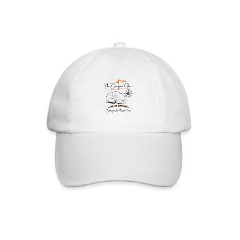 Camper van motorhome saying + motif - Baseball Cap - white/white - Front