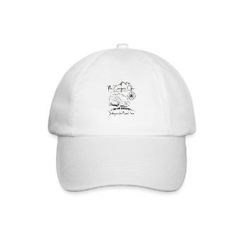 Camper van motorhome saying + motif - Baseball Cap - white/white - Front