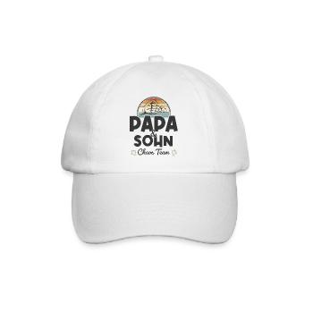 Papa & Sohn, Perfekte Chaos Team - Baseballkappe - Weiß/Weiß - Vorne