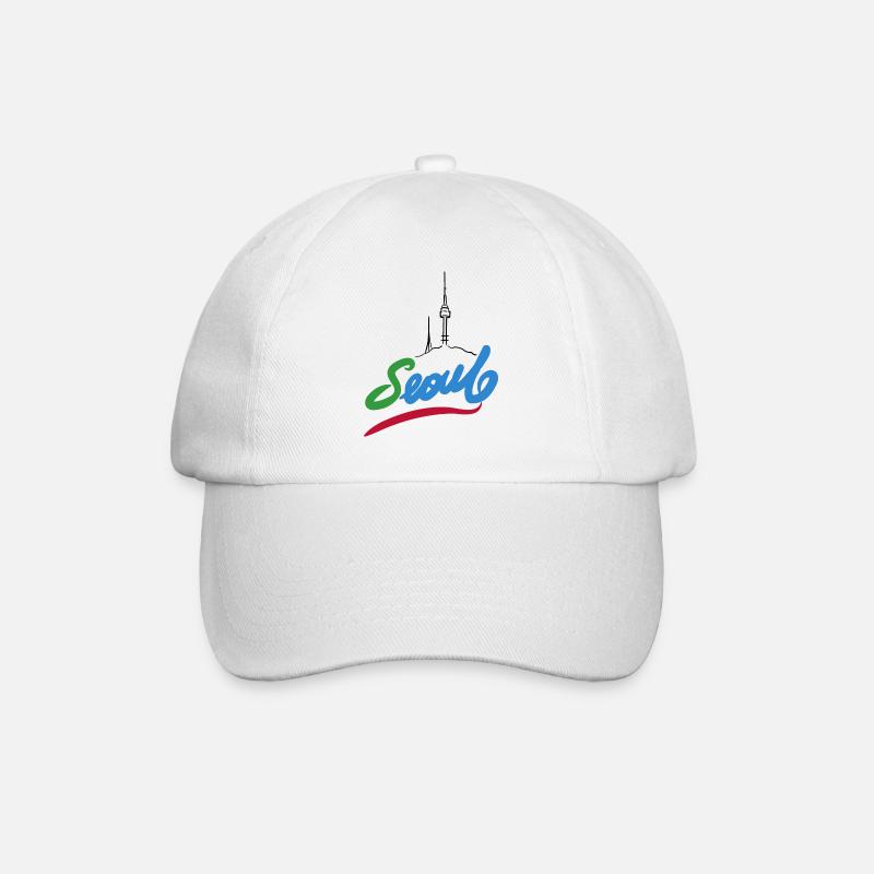 Seoul - Baseball Cap - white/white