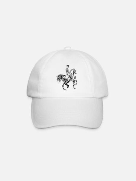cheval et son cavalier - Baseballkasket - hvid/hvid